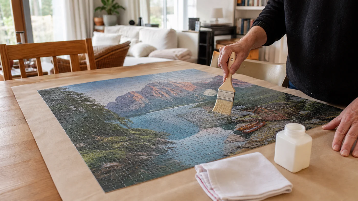 Comment coller un puzzle proprement pour le conserver
