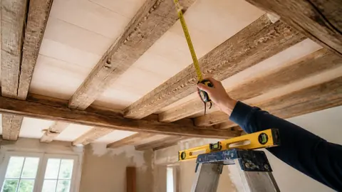 Comment habiller un plafond entre poutres
